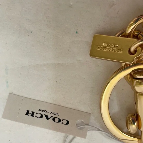 NEW WITH TAGS COACH SIGNATURE CHERRY BAG CHARM PINK - Picture 7 of 11